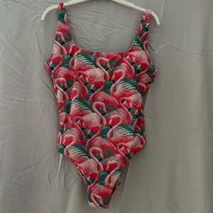 Flamingo Print Women's Swimsuit